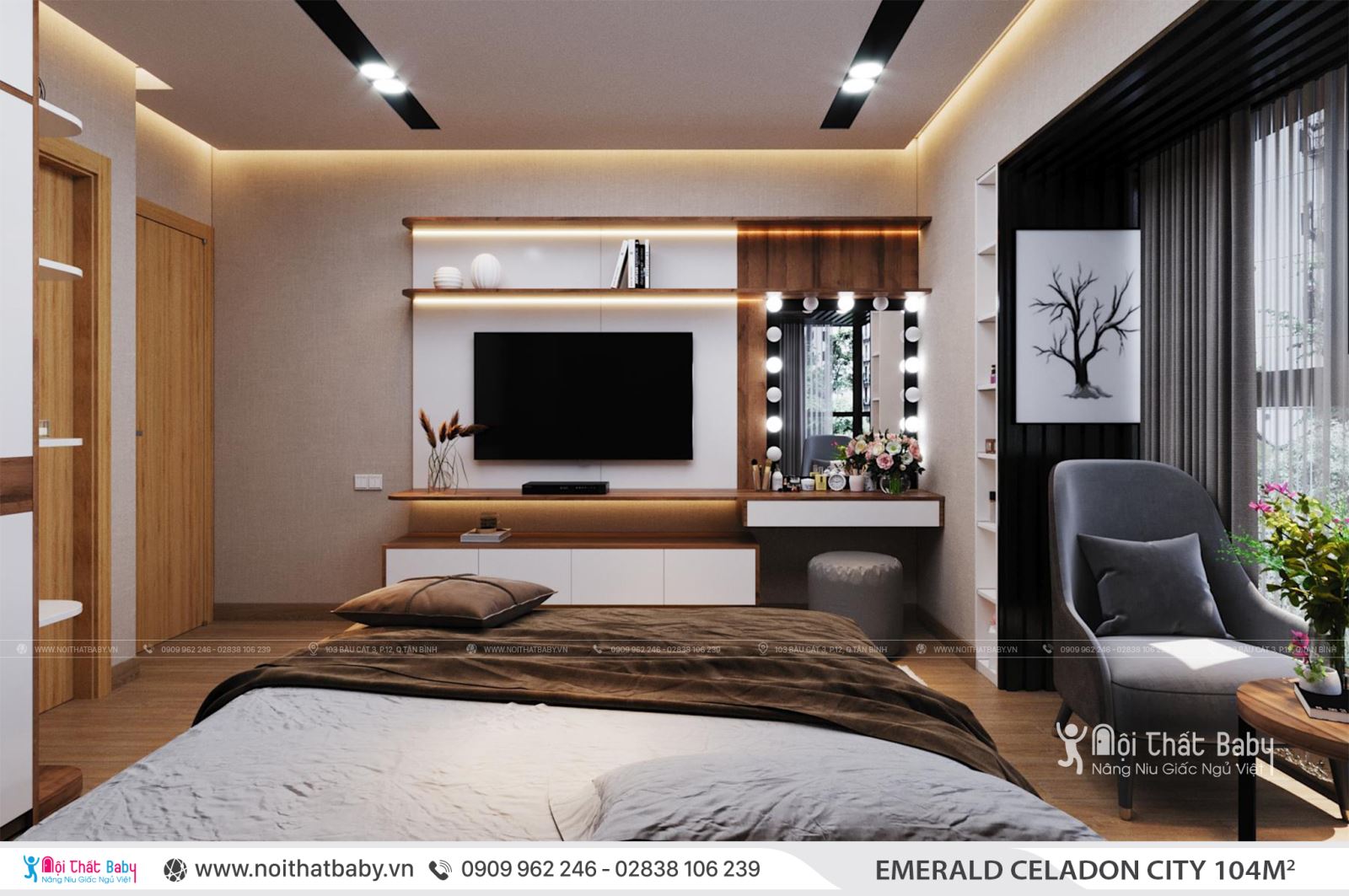 Tổng hợp các mẫu thiết kế nội thất Chung cư Emerald Celadon City